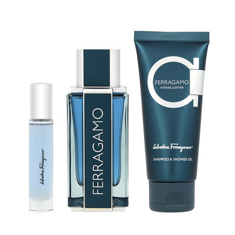 Salvatore Ferragamo Ferragamo Intense Leather EDT 100 ml + EDT MINI 10 ml + SG 100 ml M