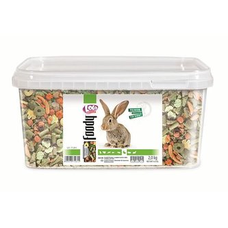LOLO BASIC kompletní krmivo pro králíky 3 L, 2 kg kyblík
