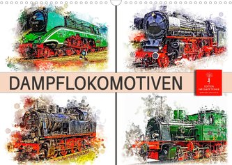 Beeindruckende Dampflokomotiven (Wandkalender 2022 DIN A3 quer)