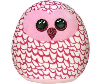 Ty Squish-a-Boos PINKY - růžová sova 22 cm