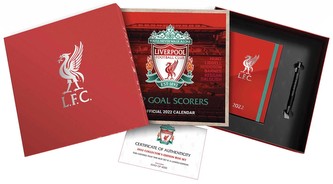 Oficiální dárkový set FC Liverpool: Kalendář - diář - propiska (32 x 32 x 4 cm)