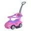 Dětské odrážedlo s vodící tyčí 3v1 Baby Mix Mega Car růžové