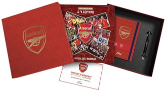 Dárkový set FC Arsenal kalendář - diář - propiska (32 x 32 x 14 cm)