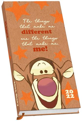 Malý diář 2022 Disney: Medvídek Pú - Tigger (8,3 x 16,4 x 0,7 cm)