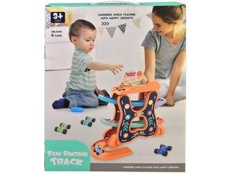 Autodráha patrová s auty,  6 ks