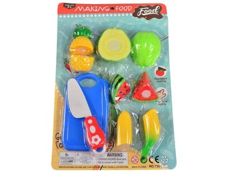 Souprava ovoce s prkénkem a nožem, 6 ks