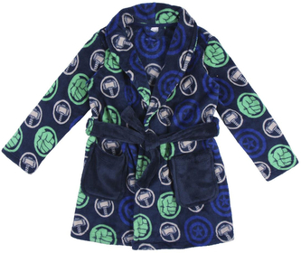 Dětský župan Marvel: Avengers (6 let) modrý polyester