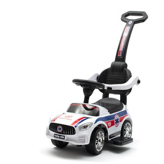 Dětské odrážedlo se zvukem Baby Mix AMBULANCE bílé