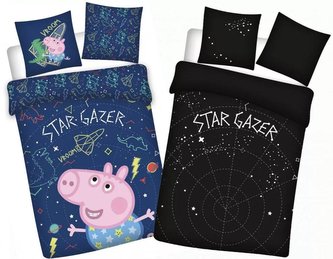 POVLEČENÍ PEPPA PIG - SVÍTÍCÍ VE TMĚ