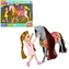 Pohyblivá panenka s koněm a doplňky