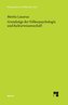 Grundzüge der Völkerpsychologie und Kulturwissenschaft