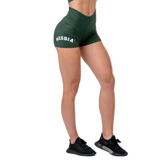 Dámské šortky Classic Hero High Waist Green - NEBBIA - Velikost XS