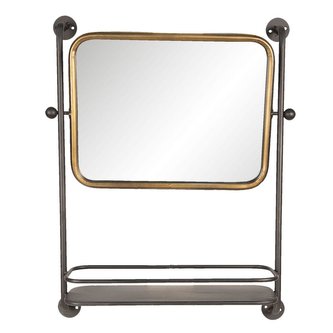 Nástěnné zrcadlo s poličkou