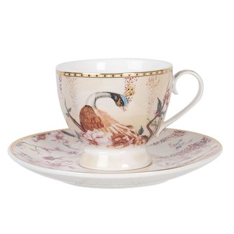 Porcelánový šálek s podšálkem