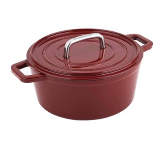 Pekáč s poklicí litinový ALPEN 20 cm červená