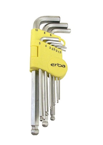 Imbusový klíč 9 ks ERBA ER-46010