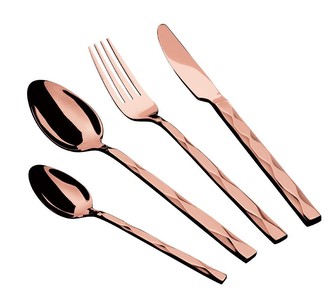 Sada příborů 24 ks nerez Rosegold Metallic Line III
