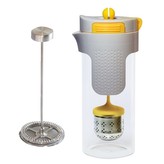 Konvička na čaj a kávu nerez 750 ml žlutá STONELINE WX-14348