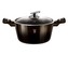 Kastrol s mramorovým povrchem 24 cm Shiny Black Collection 2 poklice