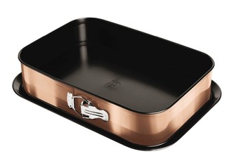 Forma s nepřilnavým povrchem 3v1 Rosegold Metallic Line 39x27x7,5cm BERLINGERHAUS BH-6474