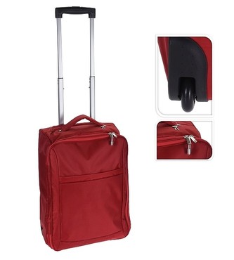 Kufr příruční textilní 50 x 34 x 20 cm červený EXCELLENT KO-DG6000020
