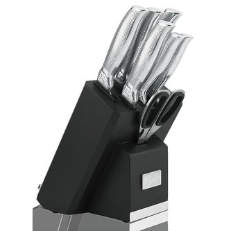 Stojan na nože s brouskem a držákem na tablet Crystal Shine Collection BERLINGERHAUS LP-7020