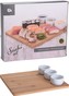 Sushi set porcelán / bambus 4 ks