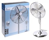 Ventilátor stojanový nastavitelný 125 cm chromovaný