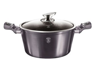 Kastrol s poklicí s mramorovým povrchem 20 cm Carbon PRO Line