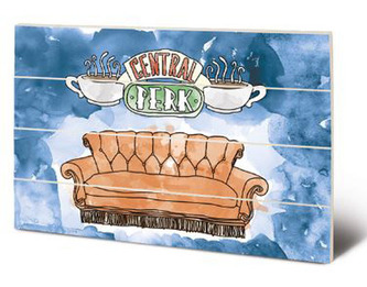 Obraz Friends|Přátelé: Central Perk Sofa malba na dřevě (40 x 59 cm)