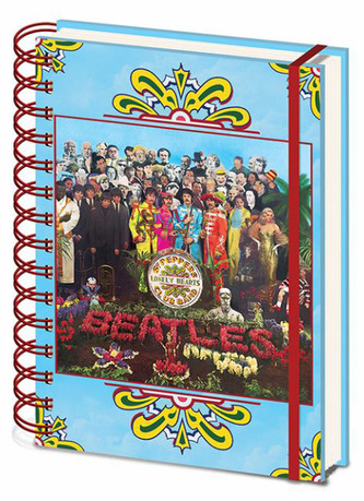 A5 blok-zápisník The Beatles: Sgt.Pepper's Lonely Hearts (14,8 x 21 cm) kroužková vazba