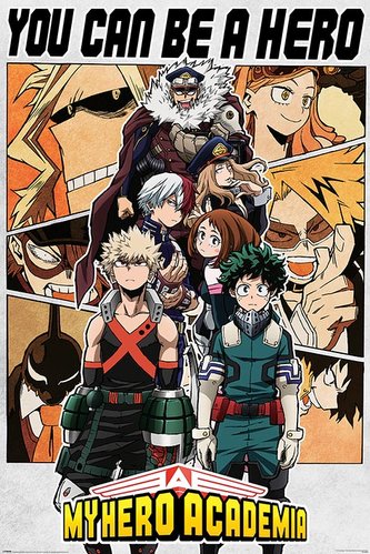Plakát My Hero Academia: Be a Hero (61 x 91,5 cm)