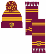 Zimní set čepice a šála Harry Potter: Nebelvír (univerzální)