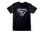 Pánské tričko DC Comics|Superman: Distressed Mono Logo (L) černé bavlna