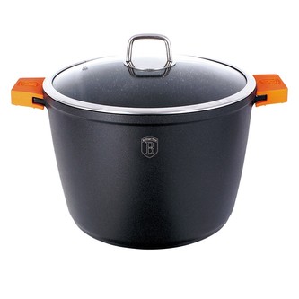 Hrnec s mramorovým povrchem a poklicí 28 cm Granit Diamond Line BERLINGERHAUS BH-1101