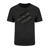 Pánské tričko Jurassic Park|Jurský park: Logo Black On Black (2XL) černá bavlna