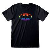 Pánské tričko DC Comics|Batman: Logo Pride (XL) černá bavlna