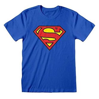 Pánské tričko DC Comics: Superman Shiels (XL) modré bavlna
