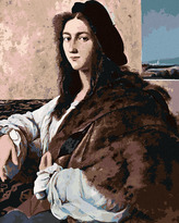 Malování podle čísel - PORTRÉT MLADÉHO MUŽE (RAPHAEL) - 80x100 cm, bez rámu a bez vypnutí plátna