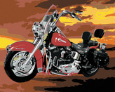 Malování podle čísel - PŘIPRAVENA K JÍZDĚ - 80x100 cm, bez rámu a bez vypnutí plátna