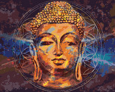 Malování podle čísel - HVĚZDNÝ BUDDHA - 80x100 cm, vypnuté plátno na rám