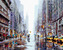 Malování podle čísel - RUŠNÁ ULICE V NEW YORKU II (RICHARD MACNEIL) - 80x100 cm, vypnuté plátno na rám