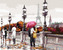Malování podle čísel - MOST V PAŘÍŽI (RICHARD MACNEIL) - 80x100 cm, vypnuté plátno na rám