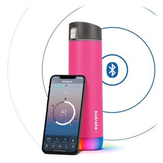 HidrateSpark Nerezová chytrá lahev 620 ml, Bluetooth tracker, růžová HidrateSpark Nerezová chytrá lahev 620 ml, Bluetooth tracker, růžová