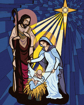 Malování podle čísel - SVATÁ RODINA - 80x100 cm, vypnuté plátno na rám