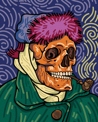 Malování podle čísel - VINCENT VAN GOGH LEBKA - 40x50 cm, vypnuté plátno na rám