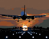 Malování podle čísel - LETÍME ZA SLUNÍČKEM - 80x100 cm, bez rámu a bez vypnutí plátna