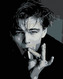 Malování podle čísel - LEONARDO DICAPRIO S CIGARETOU - 40x50 cm, vypnuté plátno na rám