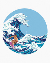 Malování podle čísel - MUŽ NA VLNĚ - INSPIRACE KACUŠIKA HOKUSAI - 80x100 cm, vypnuté plátno na rám