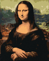 Malování podle čísel - MONA LISA (LEONARDO DA VINCI) - 80x100 cm, vypnuté plátno na rám